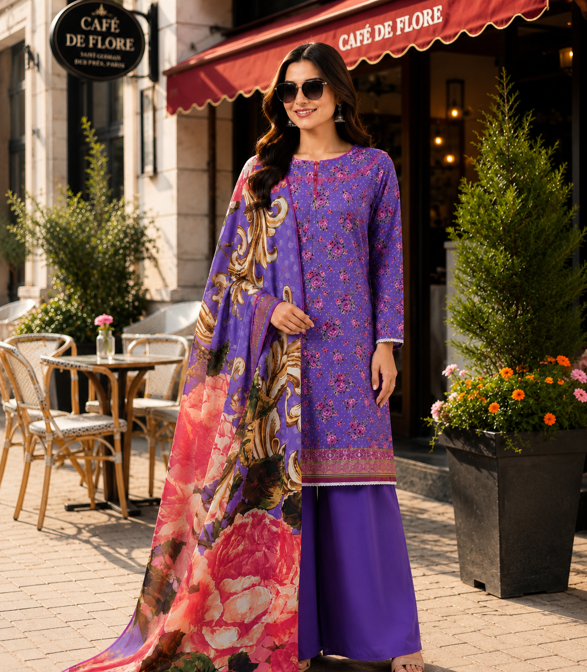 file_000000006fd88207a1b74236ec4484c6 Printed Lawn Dress - Image 1